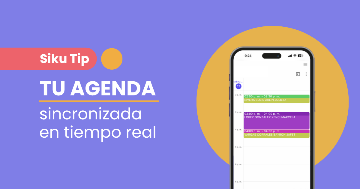 Agenda médica sincronizada en tiempo real con Siku